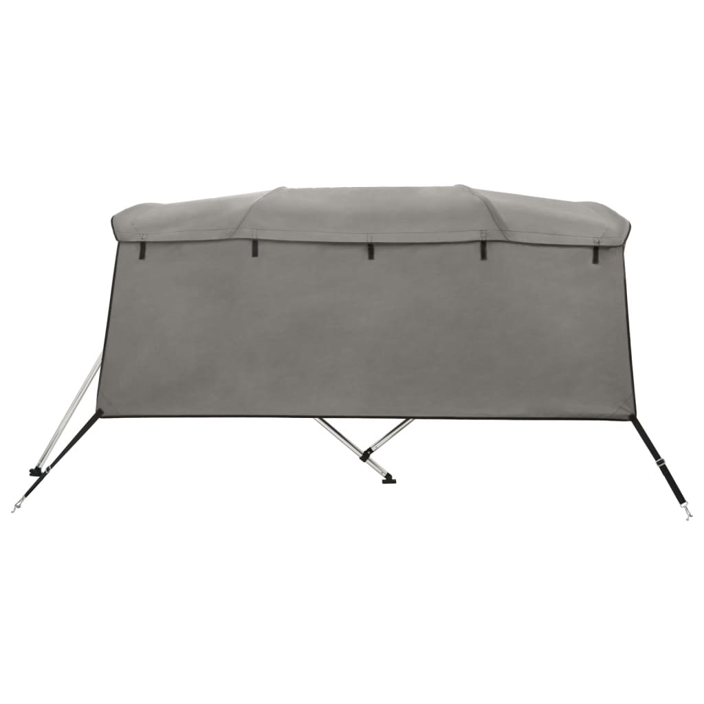 Toldo de 4 arcos Bimini c/ paredes laterais 243x(185-198)x137cm