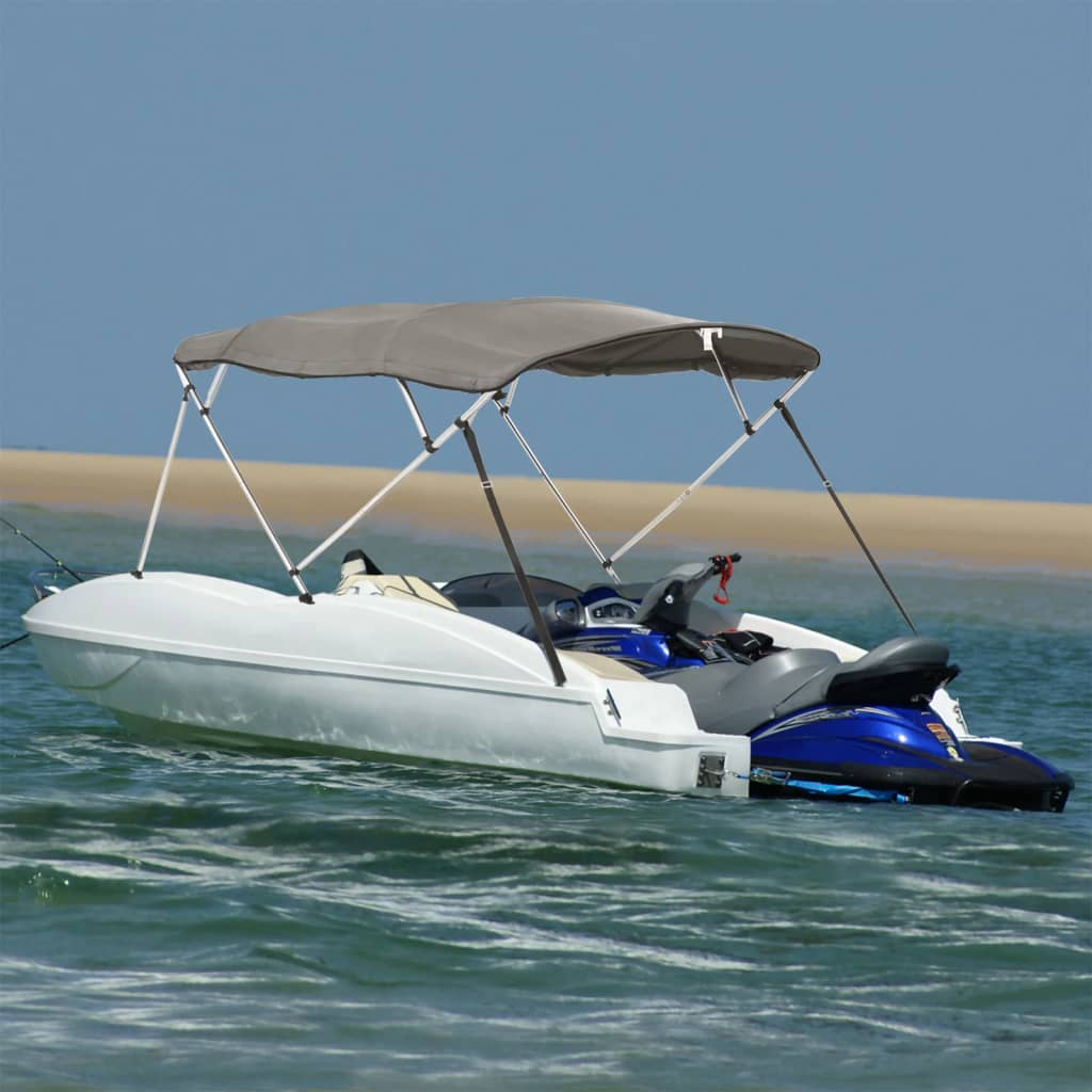 Toldo de 4 arcos Bimini c/ paredes laterais 243x(230-244)x137cm