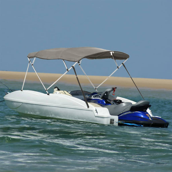 Toldo de 4 arcos Bimini c/ paredes laterais 243x(230-244)x137cm