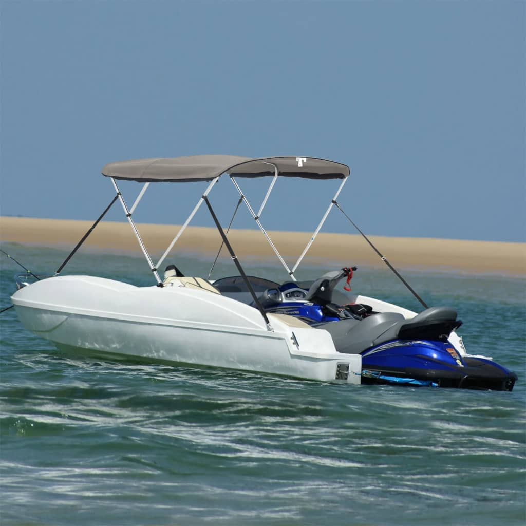 Toldo 3 arcos Bimini paredes malha laterais 183x(185-198)x137cm