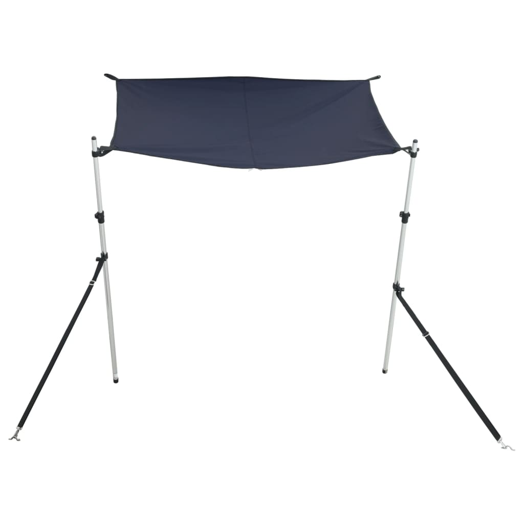 Extensão de toldo em T 170x208x(115-183) cm azul-marinho