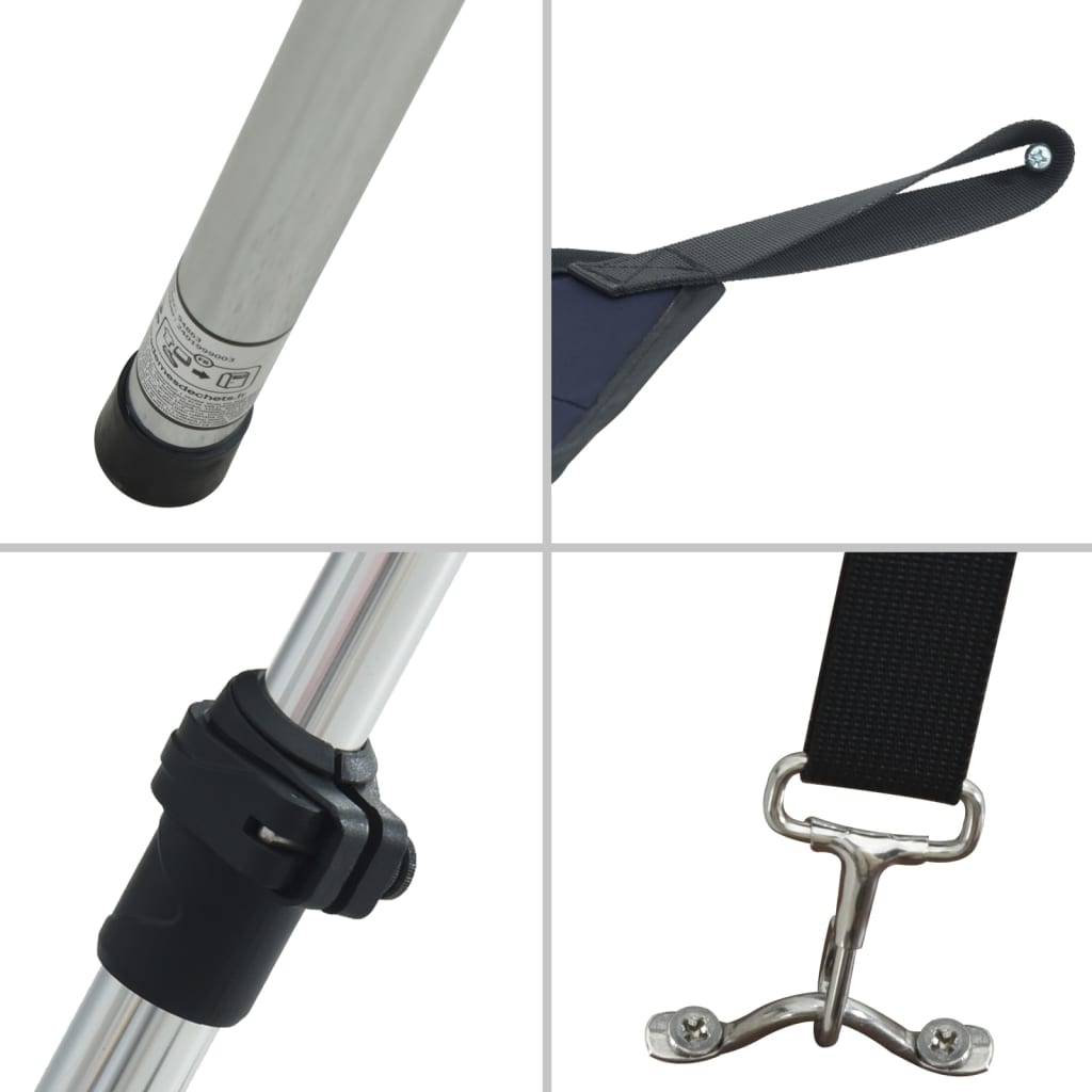 Extensão de toldo em T 170x208x(115-183) cm azul-marinho