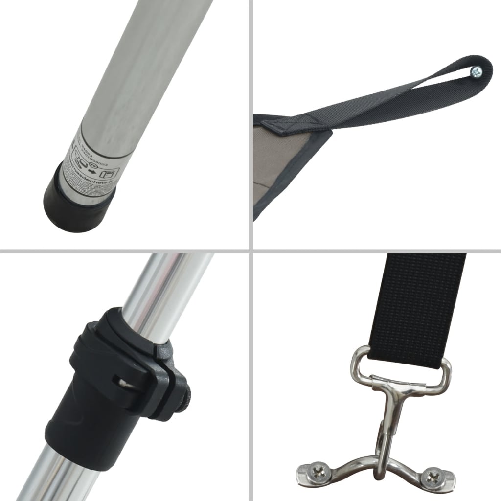 Extensão de toldo em T 170x208x(115-183) cm antracite