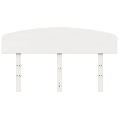 Cabeceira 150 cm madeira de pinho maciça branco