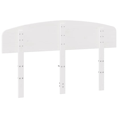 Cabeceira 150 cm madeira de pinho maciça branco