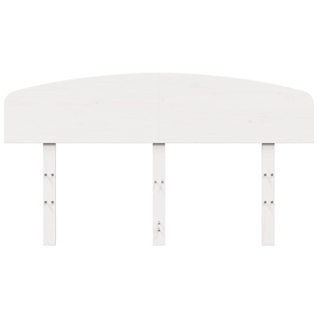 Cabeceira 140 cm madeira de pinho maciça branco