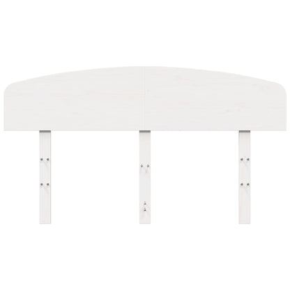 Cabeceira 140 cm madeira de pinho maciça branco