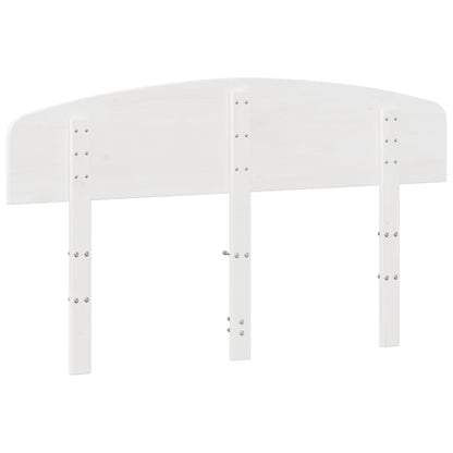 Cabeceira 140 cm madeira de pinho maciça branco