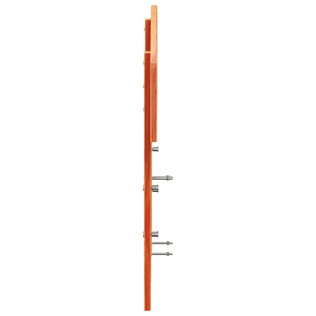 Cabeceira 140 cm madeira de pinho maciça castanho-mel