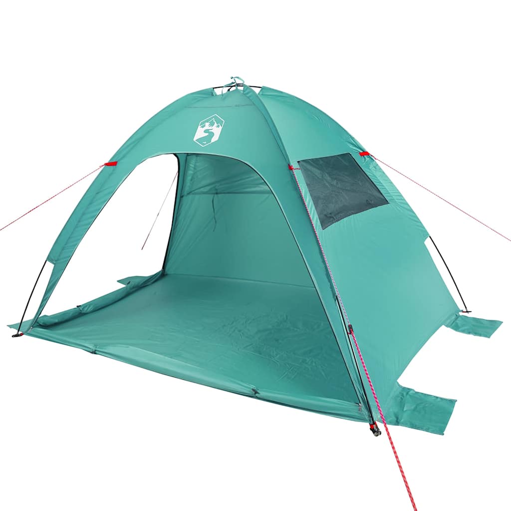 Tenda de praia impermeável verde mar