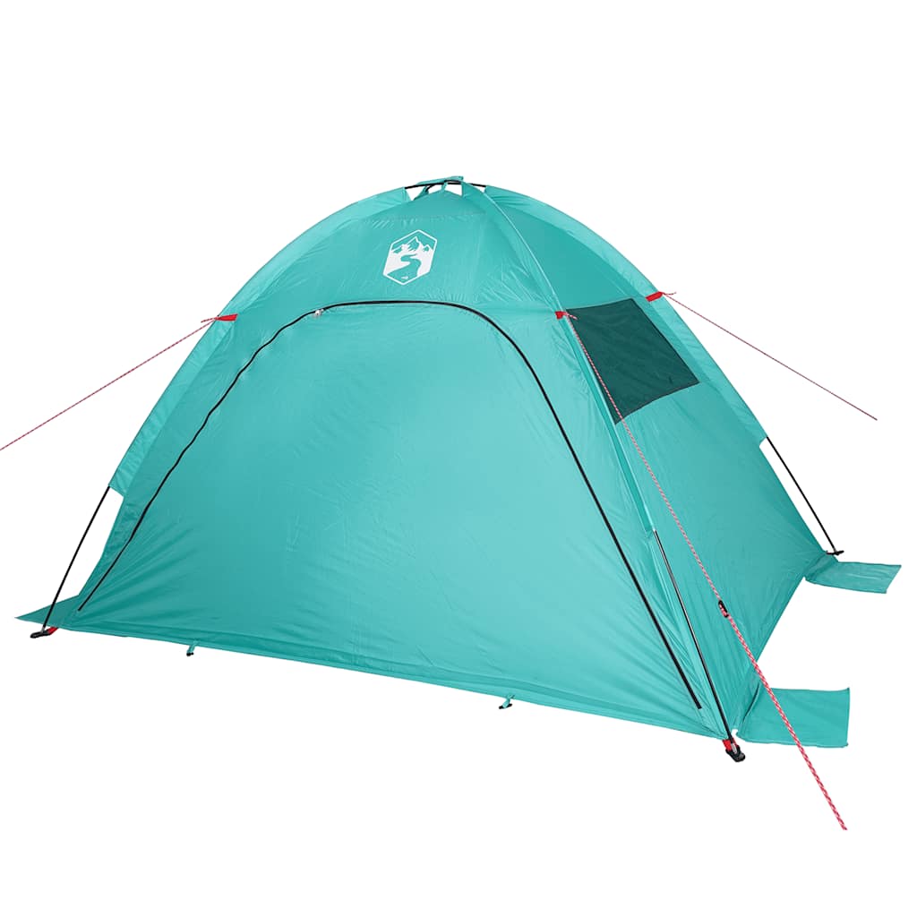 Tenda de praia impermeável verde mar