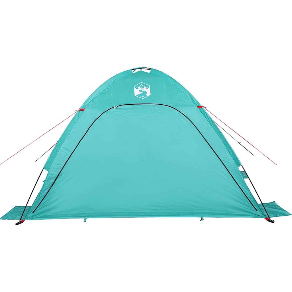 Tenda de praia impermeável verde mar