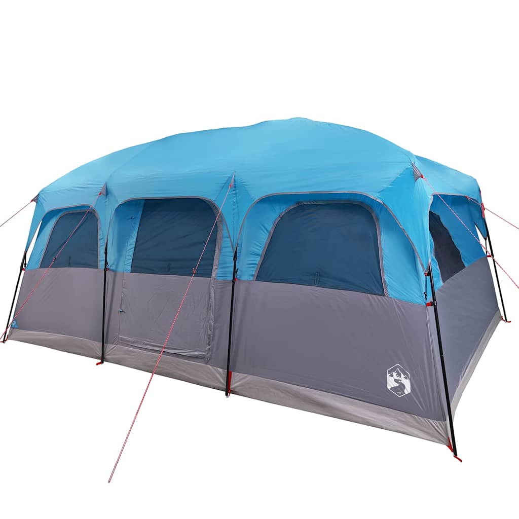 Tenda familiar estilo cabana para 10 pessoas impermeável azul