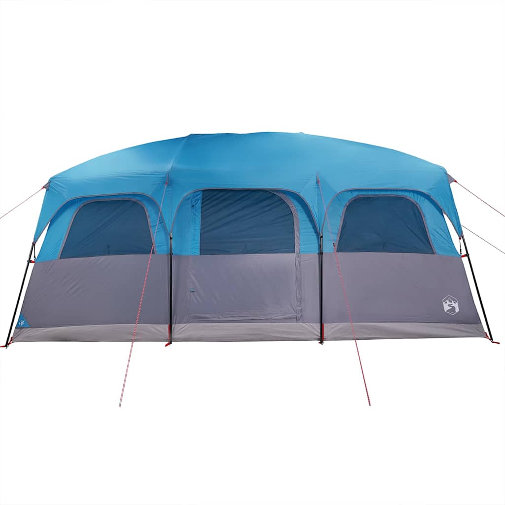 Tenda familiar estilo cabana para 10 pessoas impermeável azul