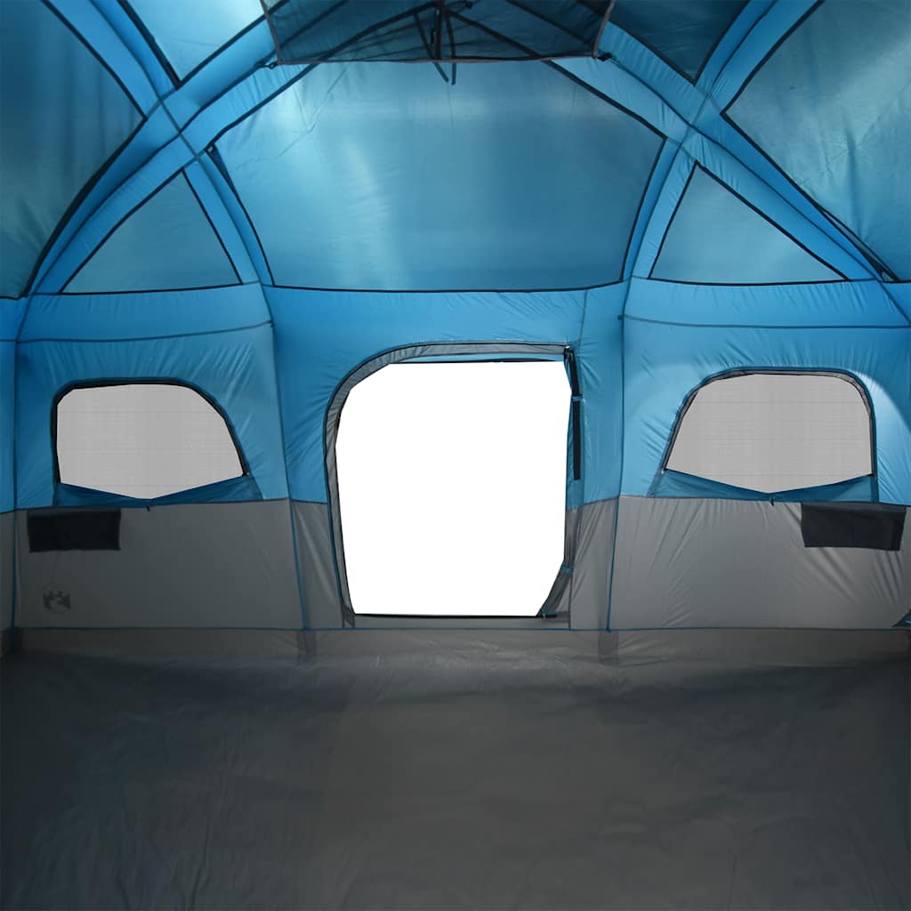 Tenda familiar estilo cabana para 10 pessoas impermeável azul