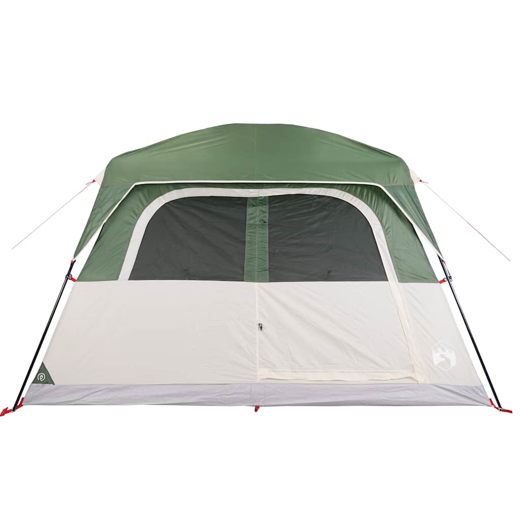 Tenda familiar estilo cabana para 6 pessoas impermeável verde