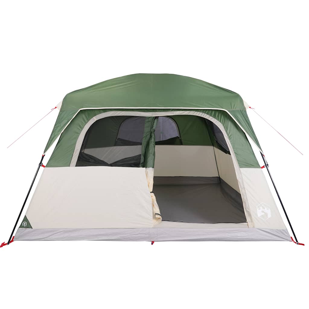 Tenda familiar estilo cabana para 6 pessoas impermeável verde