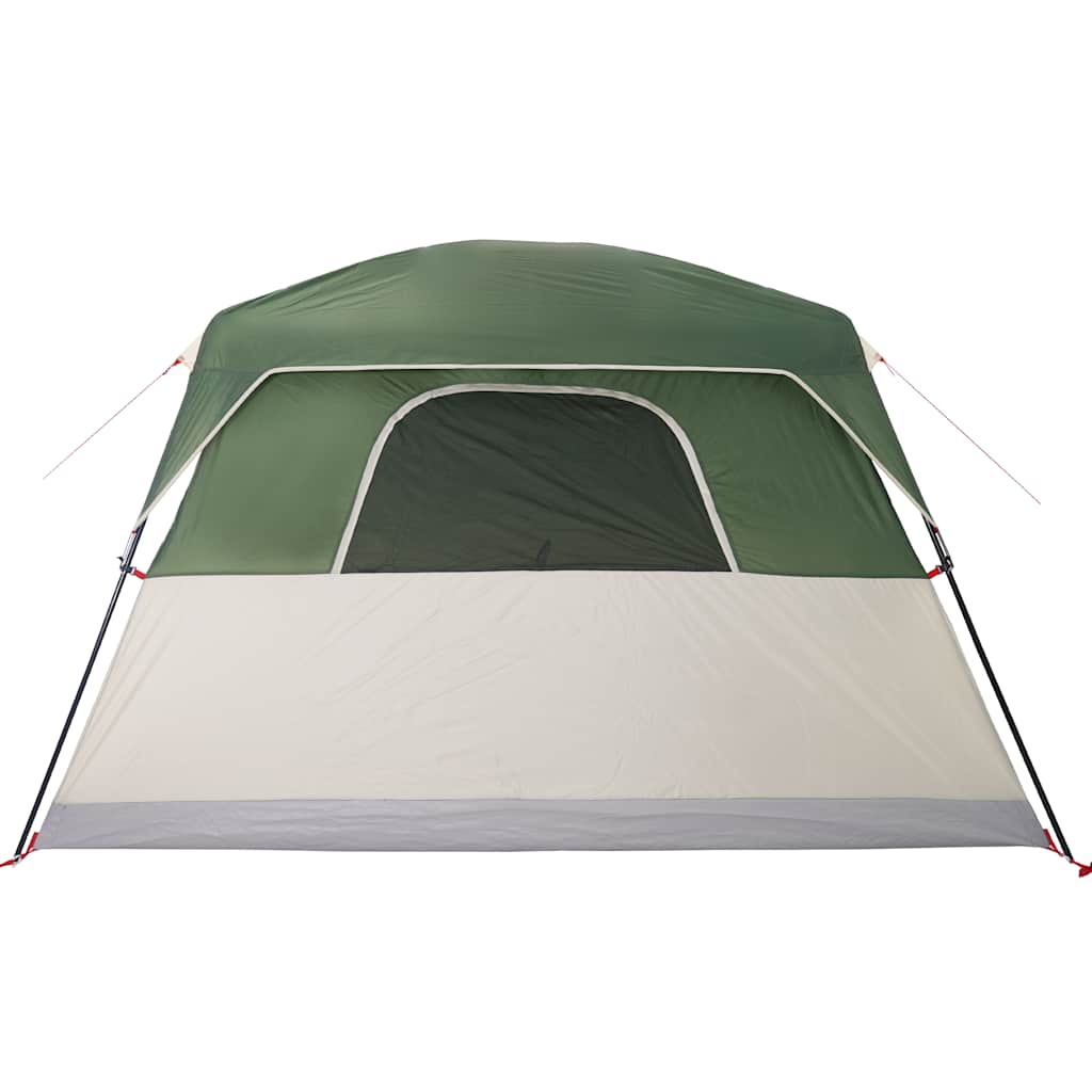 Tenda familiar estilo cabana para 6 pessoas impermeável verde