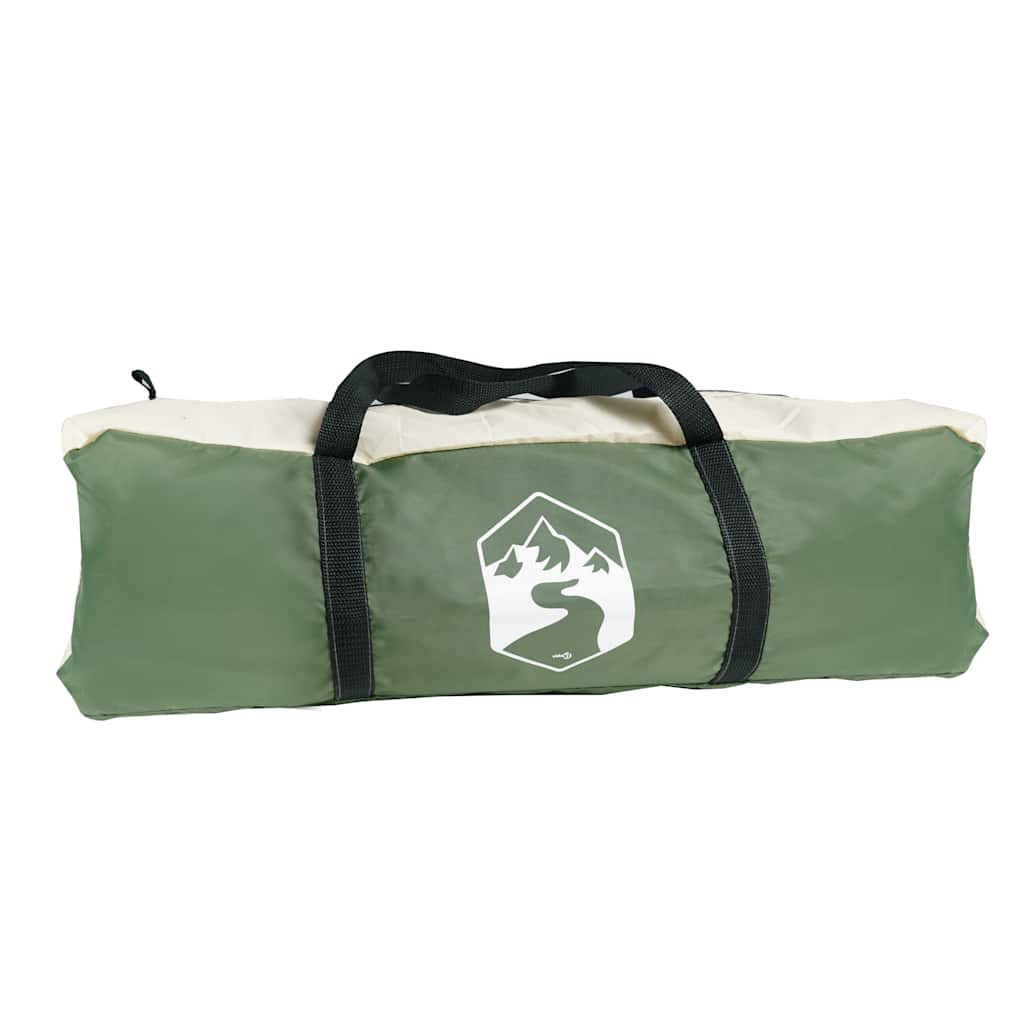 Tenda familiar estilo cabana para 6 pessoas impermeável verde