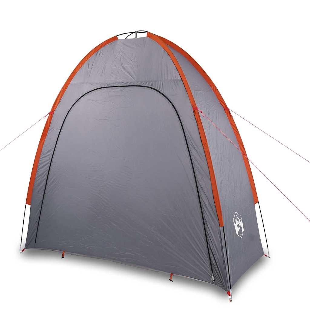 Tenda de arrumação impermeável cinzento e laranja