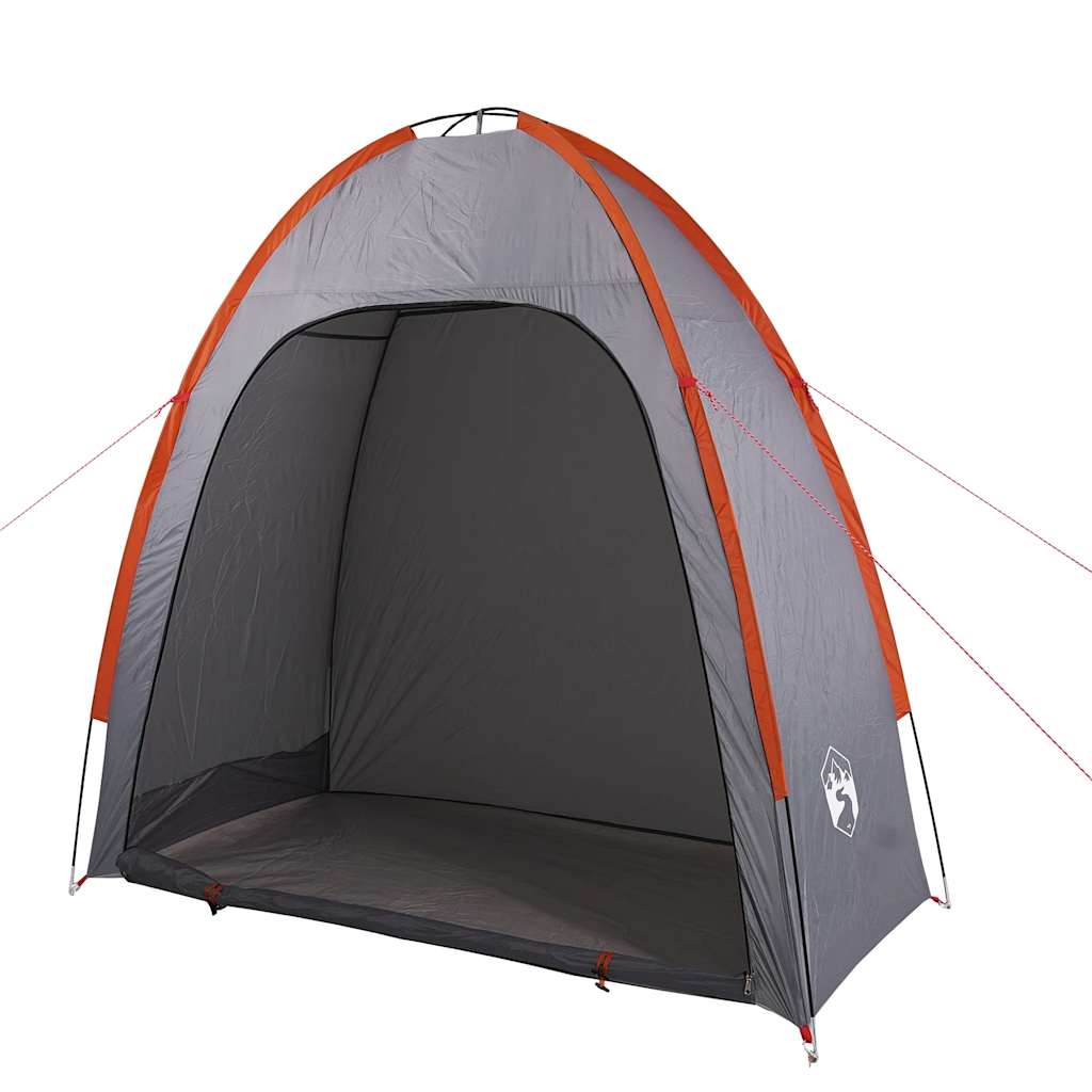 Tenda de arrumação impermeável cinzento e laranja
