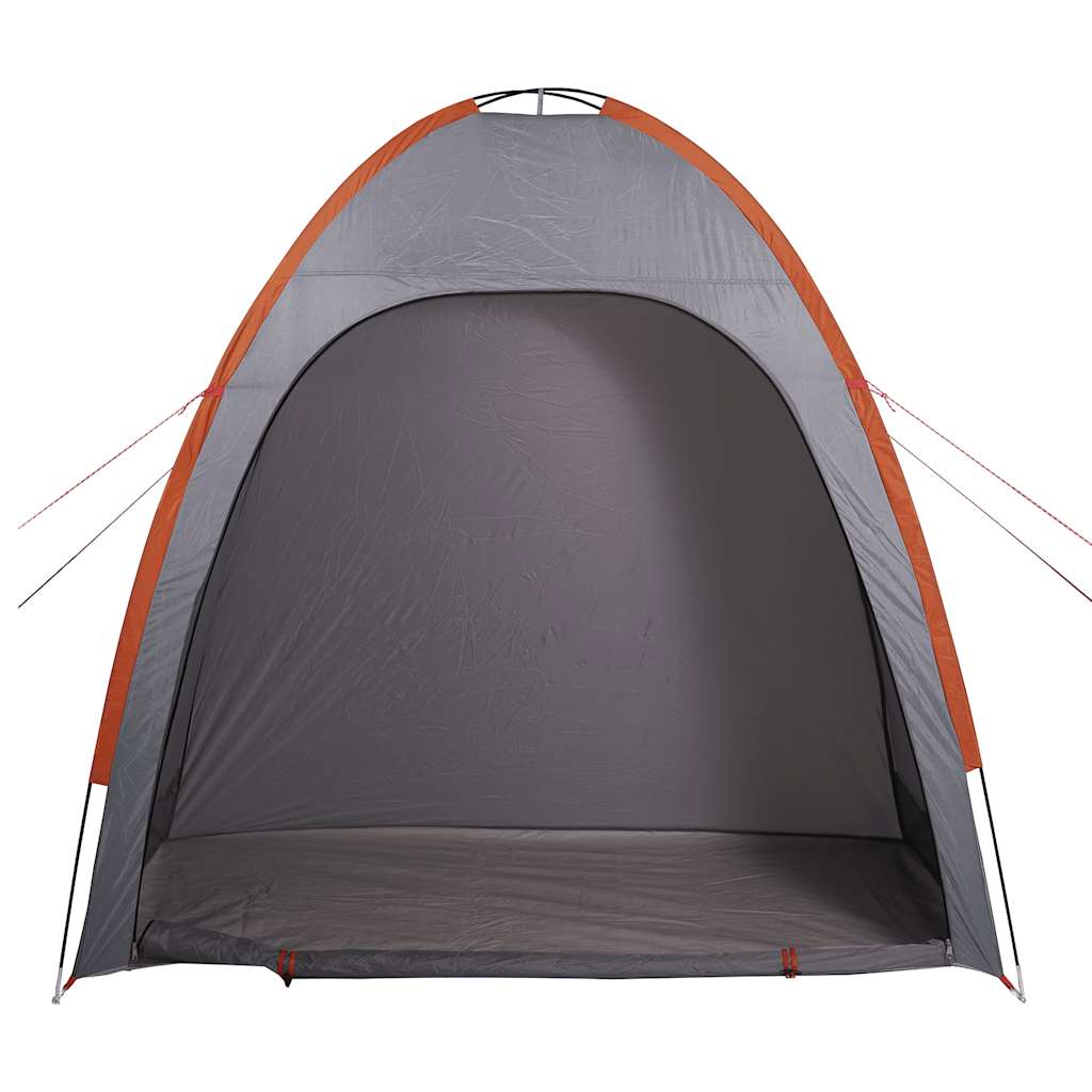 Tenda de arrumação impermeável cinzento e laranja