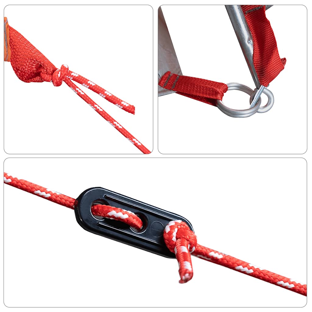 Tenda de arrumação impermeável cinzento e laranja