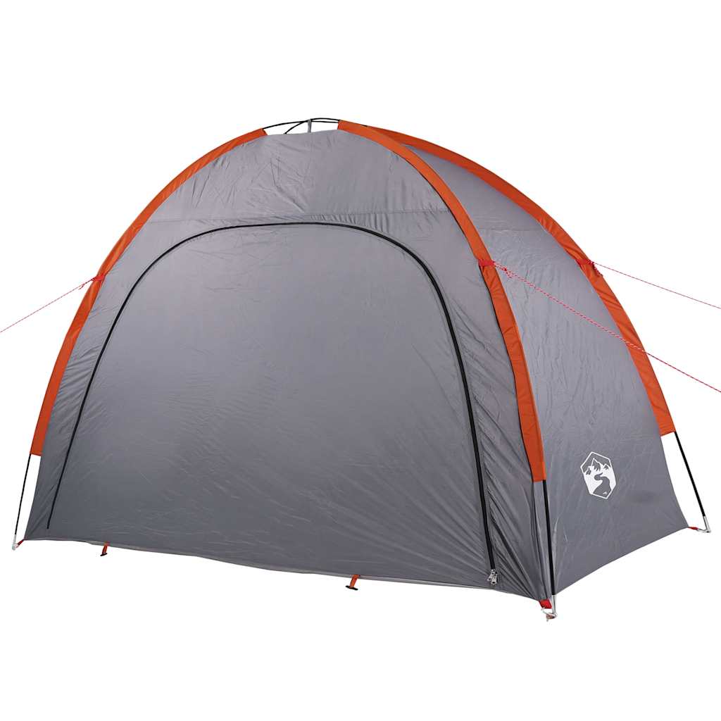 Tenda de arrumação impermeável cinzento e laranja