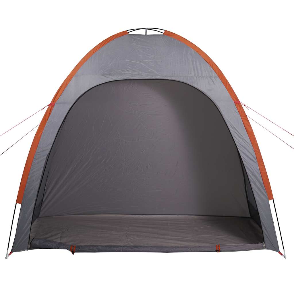 Tenda de arrumação impermeável cinzento e laranja