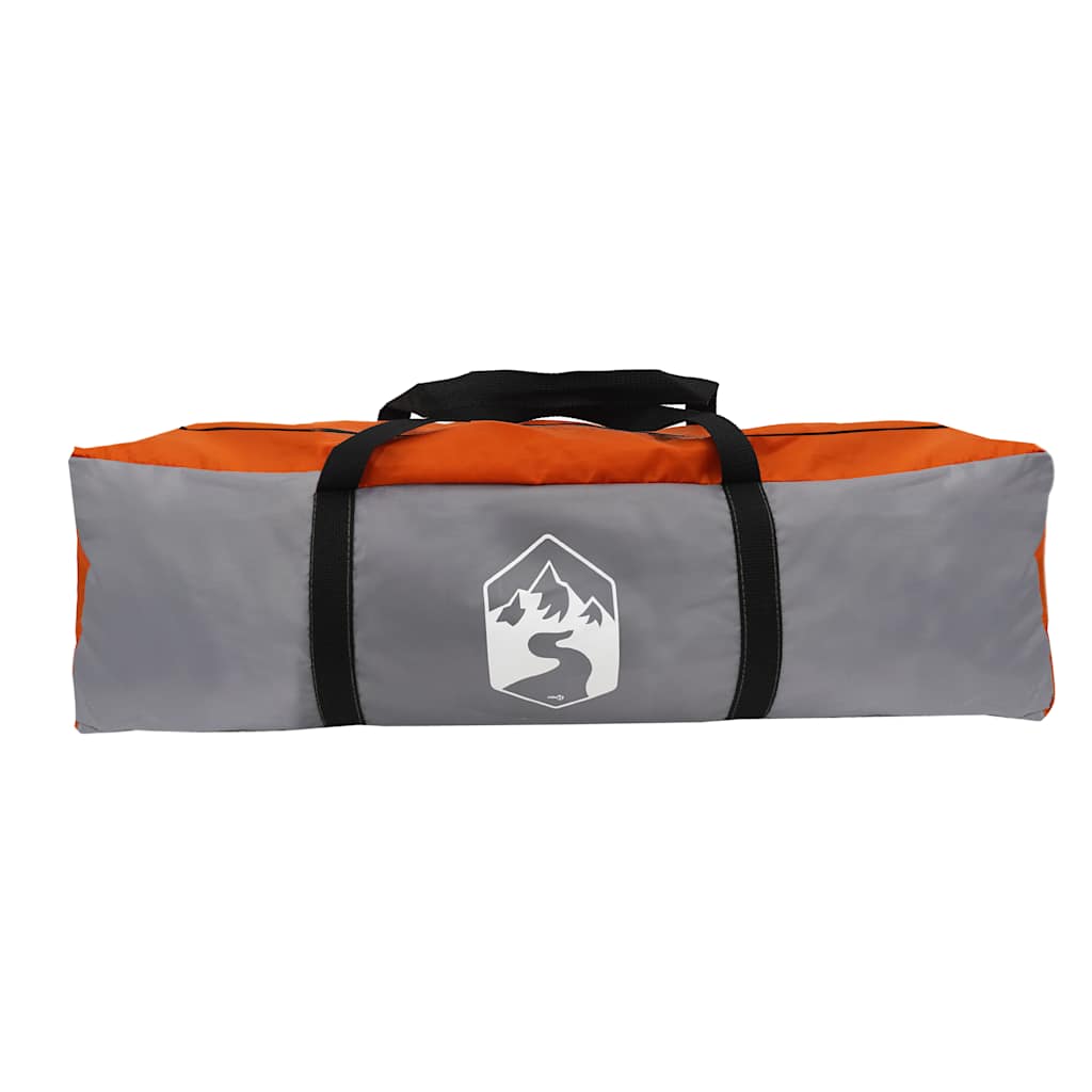 Tenda de arrumação impermeável cinzento e laranja