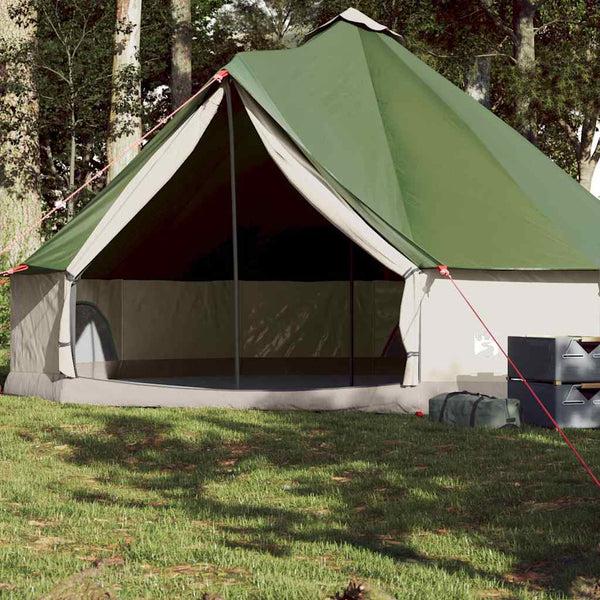 Tenda familiar tipi para 8 pessoas impermeável verde