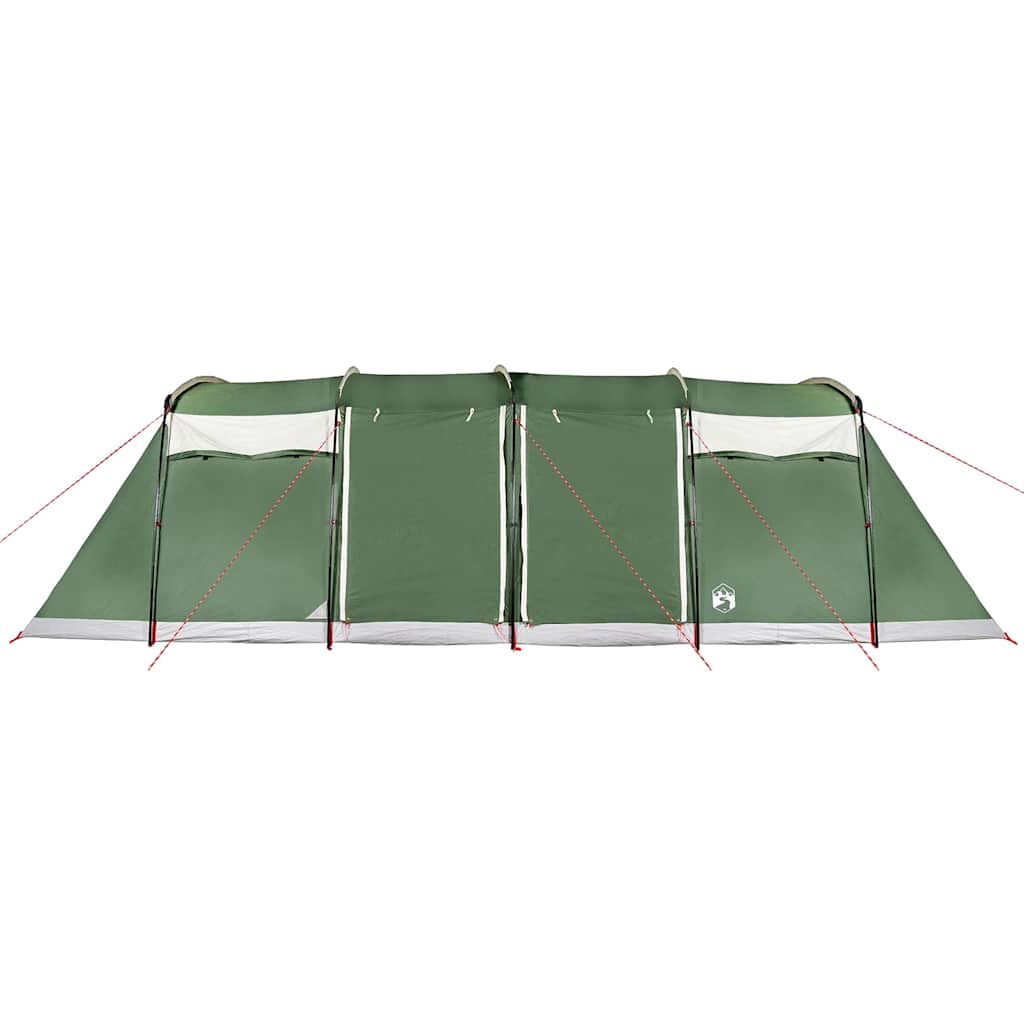Tenda familiar túnel para 8 pessoas impermeável verde