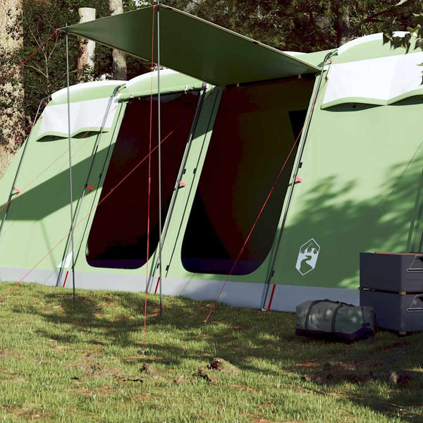Tenda familiar túnel para 10 pessoas impermeável verde