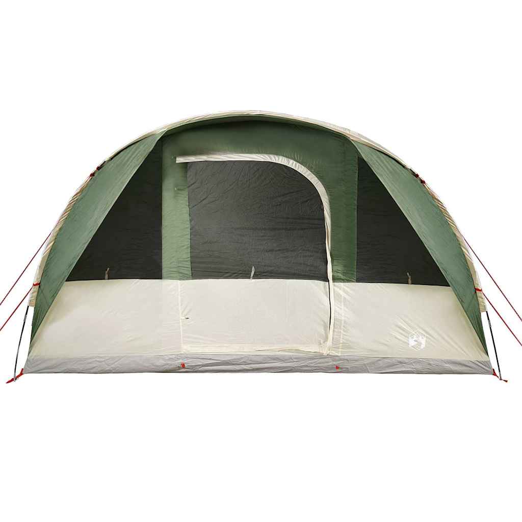 Tenda familiar túnel para 7 pessoas impermeável verde