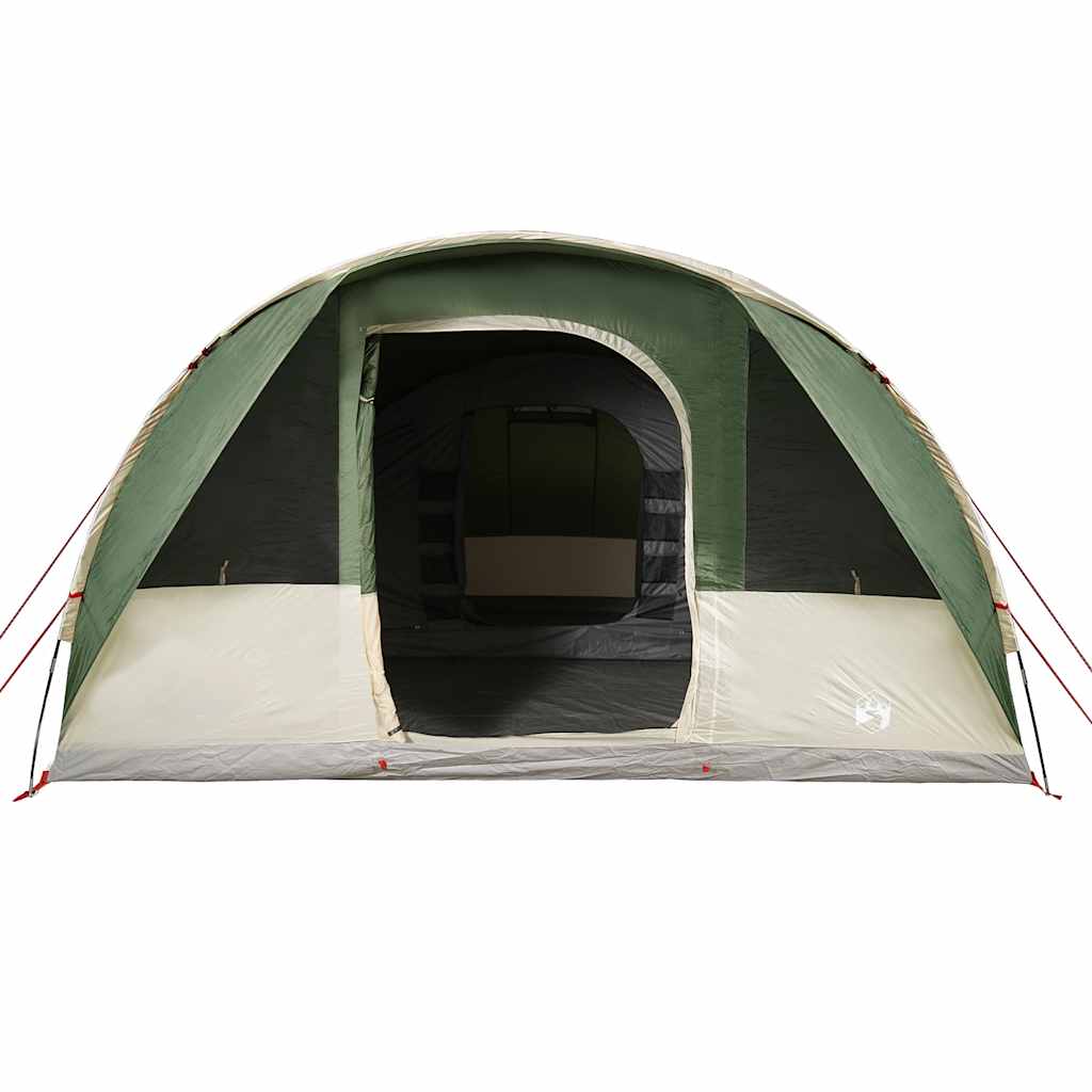 Tenda familiar túnel para 7 pessoas impermeável verde