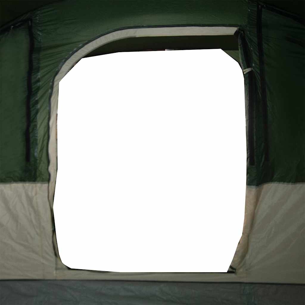 Tenda familiar túnel para 7 pessoas impermeável verde