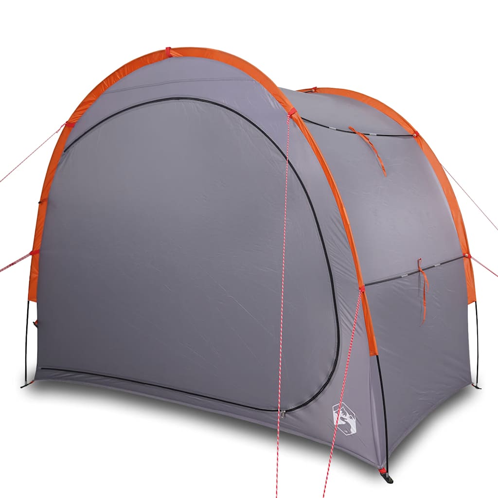Tenda de arrumação impermeável cinzento e laranja