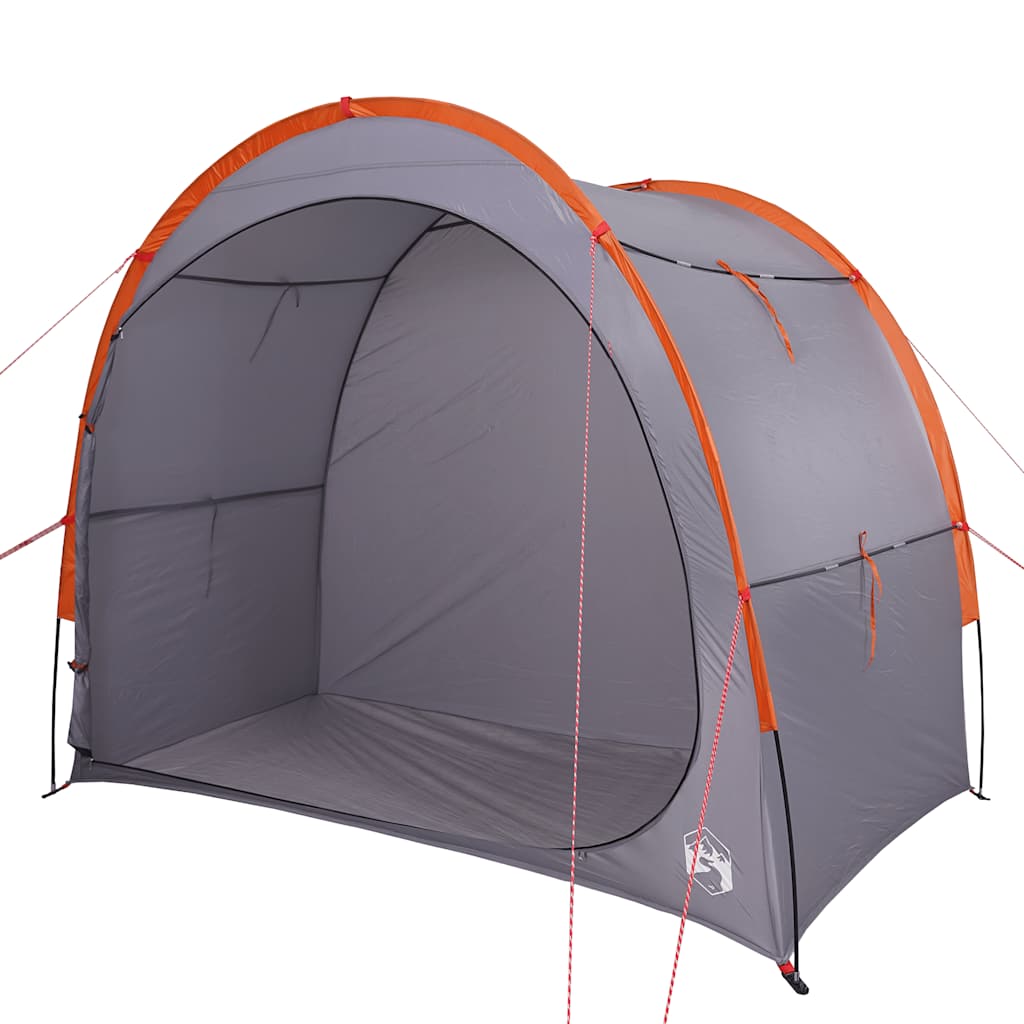 Tenda de arrumação impermeável cinzento e laranja