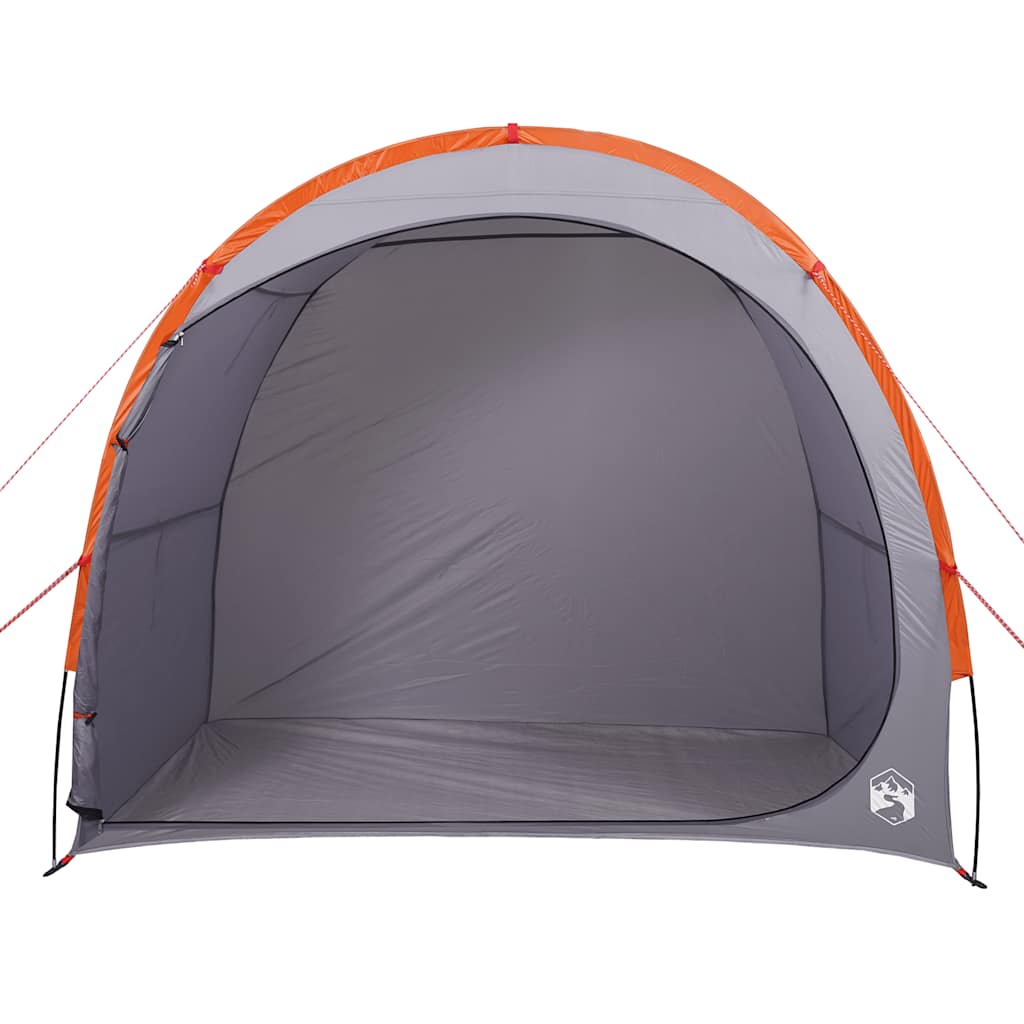 Tenda de arrumação impermeável cinzento e laranja