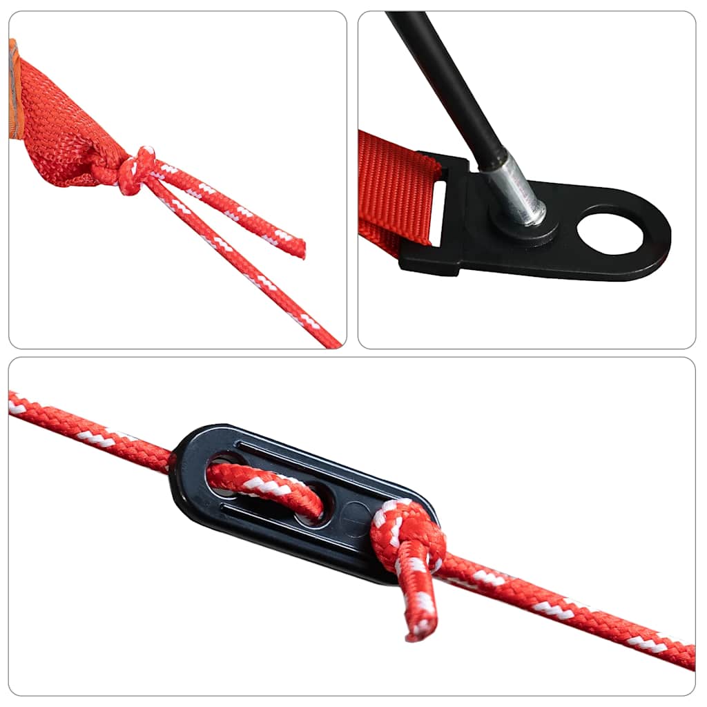 Tenda de arrumação impermeável cinzento e laranja
