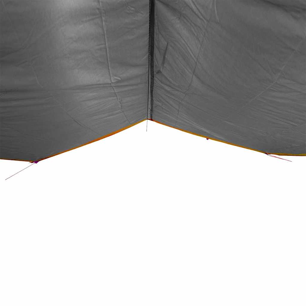 Lona de campismo 300x294 cm impermeável cinzento e laranja