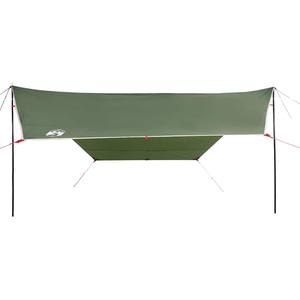 Lona de campismo 430x380x210 cm impermeável verde