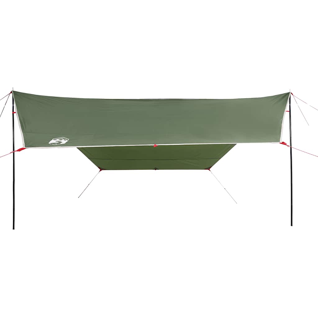 Lona de campismo 430x380x210 cm impermeável verde