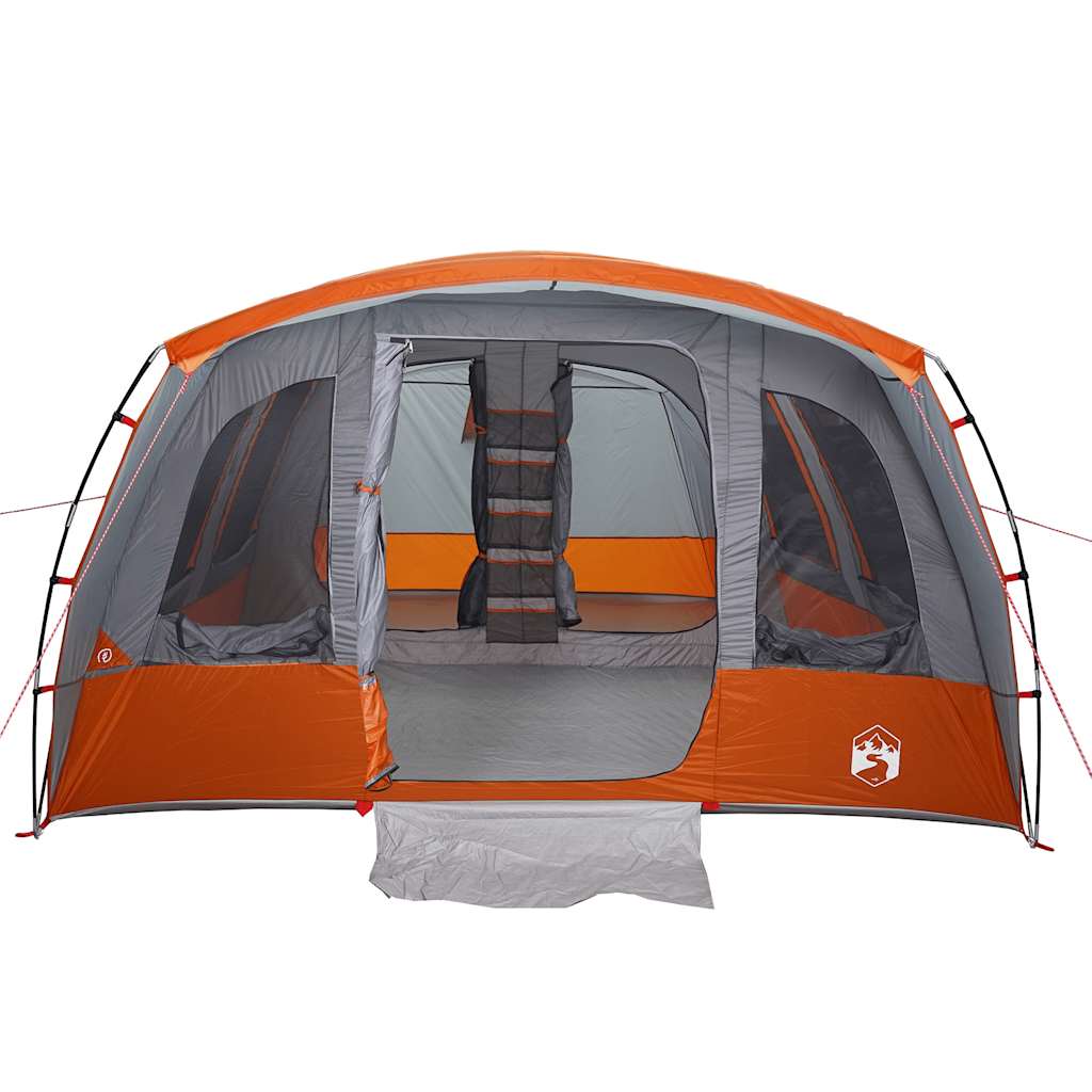 Tenda familiar túnel para 8 pessoas impermeável cinzento