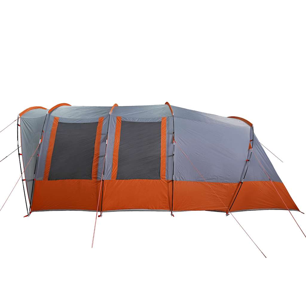 Tenda familiar túnel para 8 pessoas impermeável cinzento