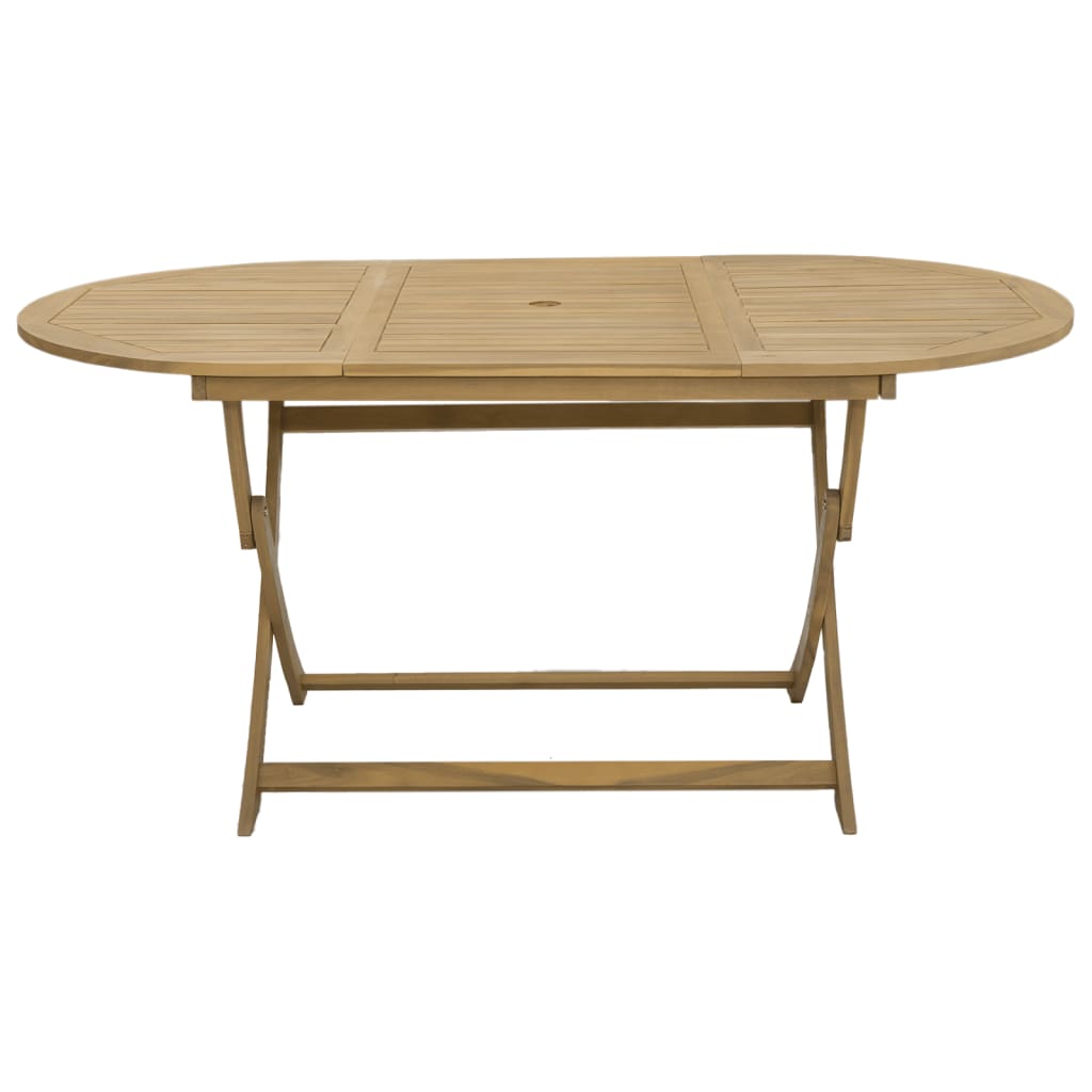 Mesa de jardim dobrável 160x85x75 cm madeira de acácia maciça