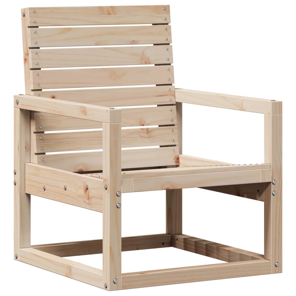 Conjunto de Jardim - 2 Poltronas e 1 Mesa - Madeira de Pinho Maciça