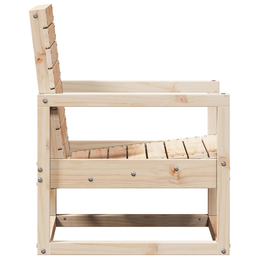 Conjunto de Jardim - 2 Poltronas e 1 Mesa - Madeira de Pinho Maciça