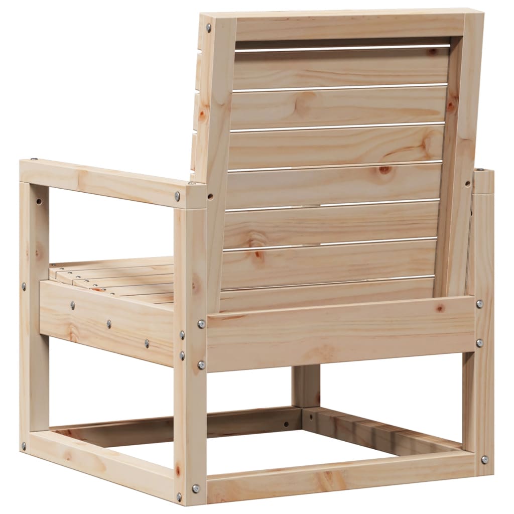 Conjunto de Jardim - 2 Poltronas e 1 Mesa - Madeira de Pinho Maciça