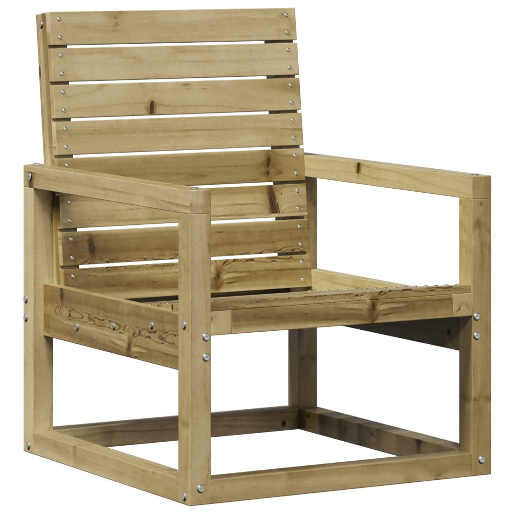 Conjunto de Jardim - 2 Poltronas e 1 Mesa - Madeira de Pinho Impregnada